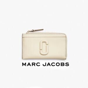 Marc Jacobs Snapshot Cream Zip Catd Holder Wallet